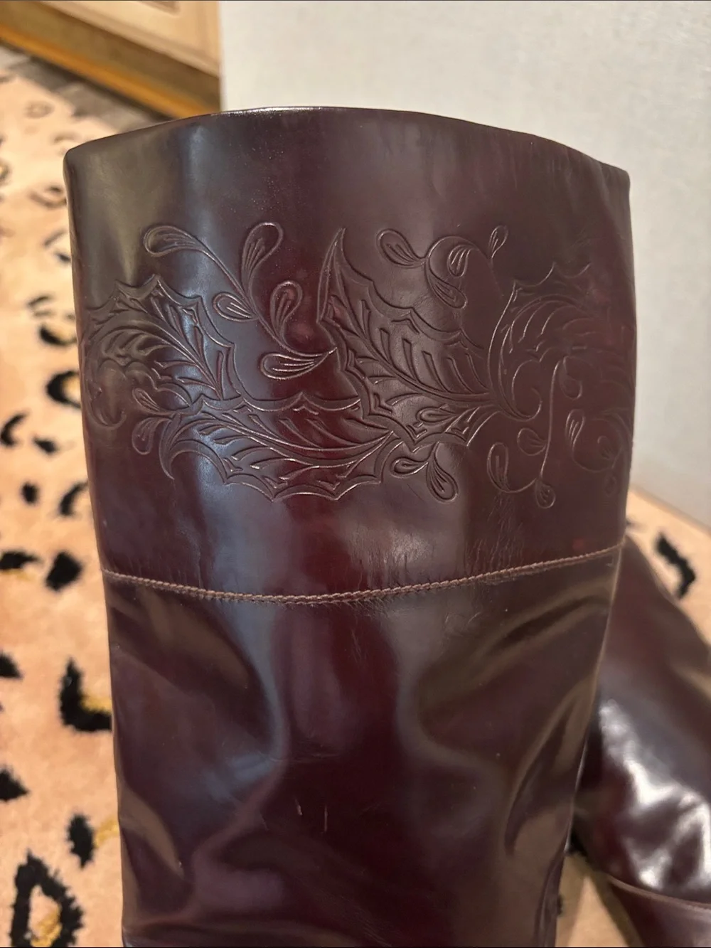 Emme Uno Italian Leather Vintage Knee High Boots
